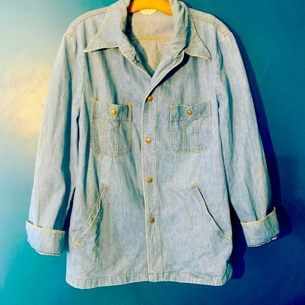 Vintage Denim Chore Coat